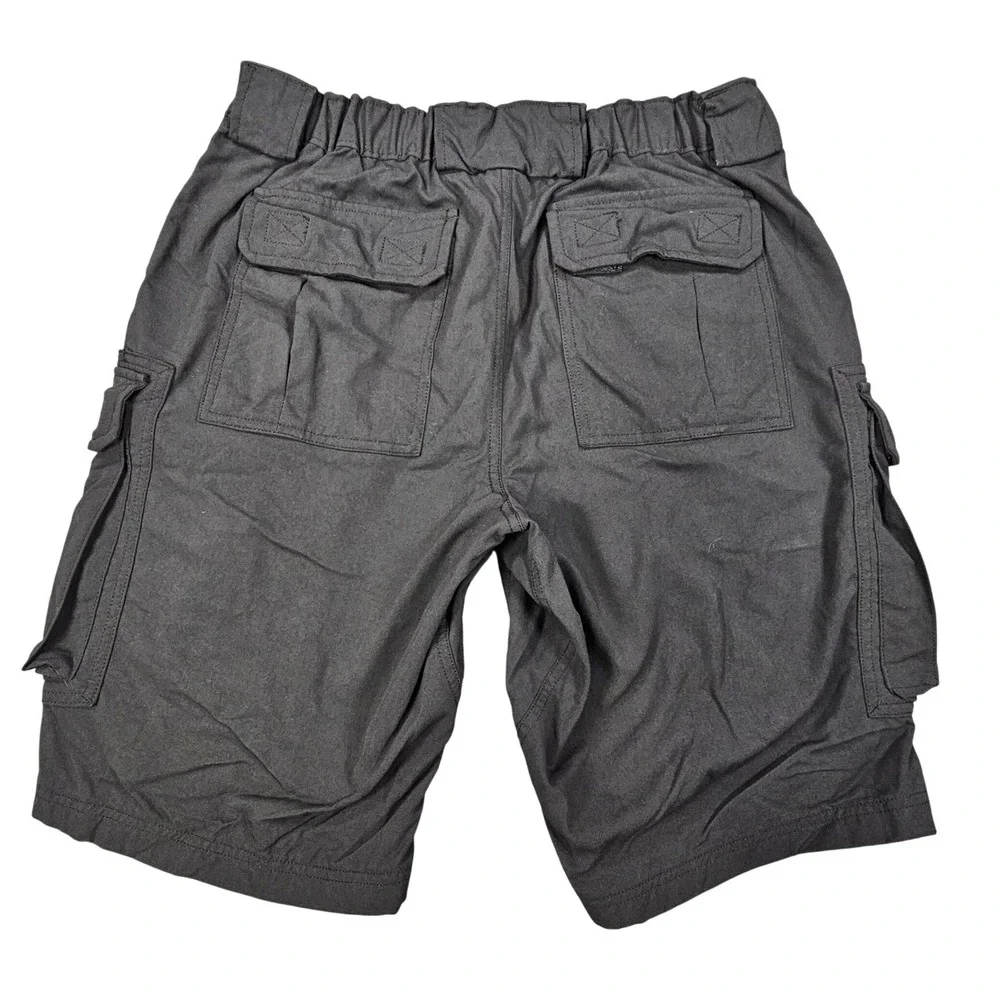 Duluth Trading Co Dry on the Fly Cargo Shorts Men's Medium Black 10
